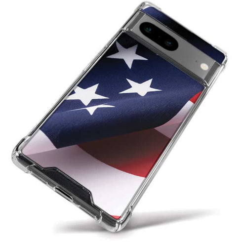The American Flag Google Pixel 8a Clear Case